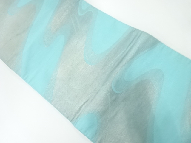 アンティーク　流水模様織出し袋帯（材料）